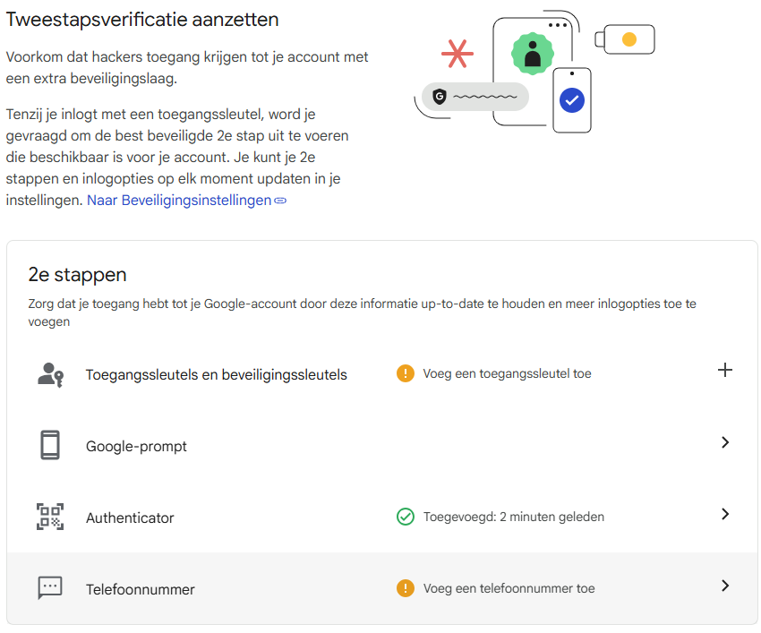 Stap 11: Telefoonnummer toevoegen knop