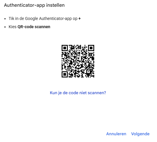 Stap 7: QR code scannen